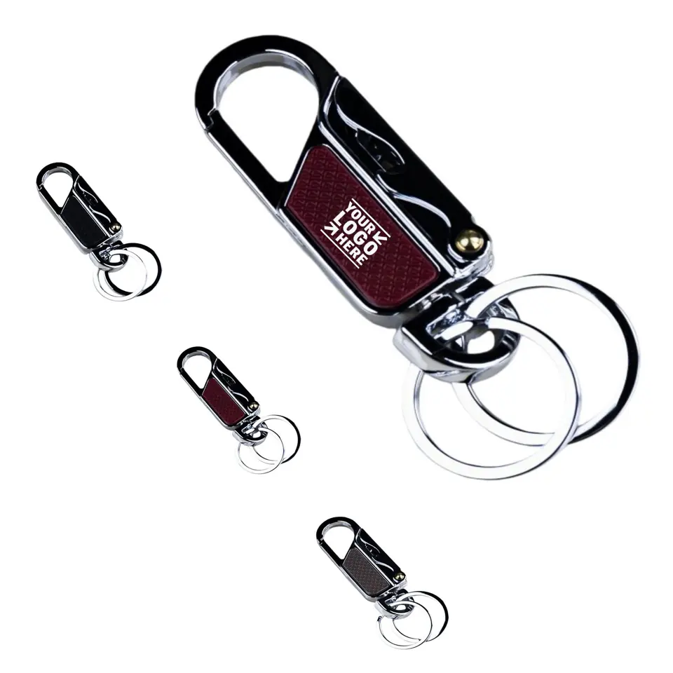 Versatile Dual-Ring Keychain Bottle Opener