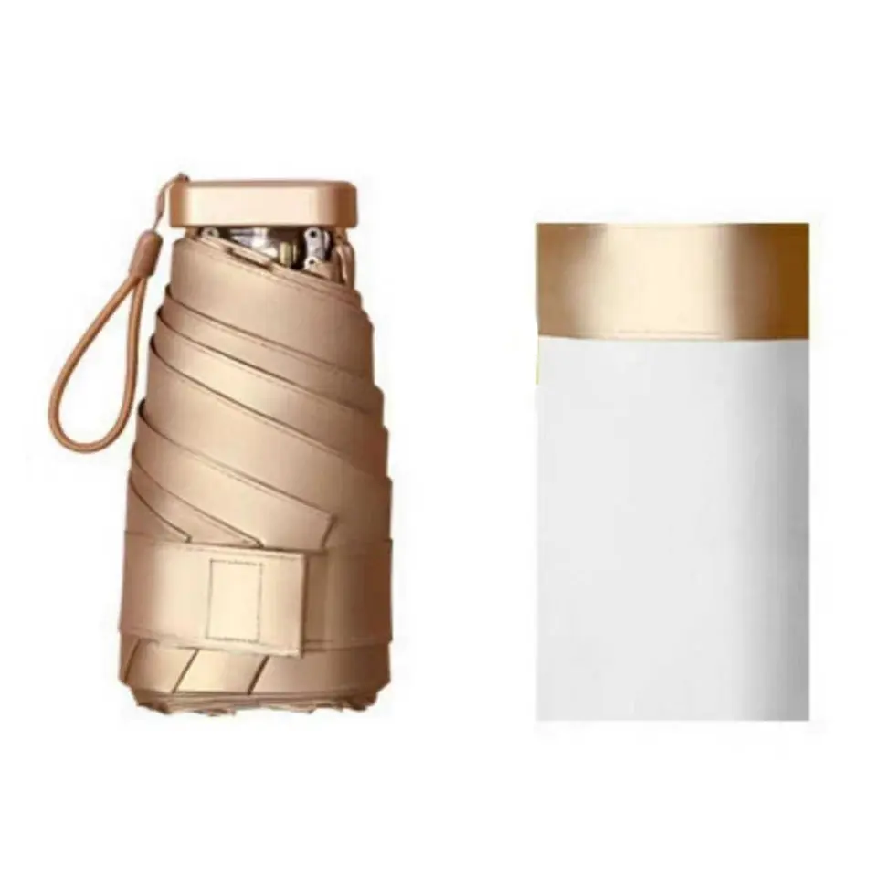 Compact Golden Shield Sun Umbrella 2