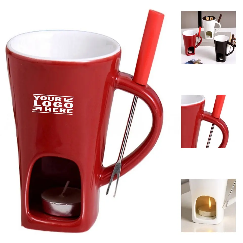 Elegant Ceramic Chocolate Fondue Set