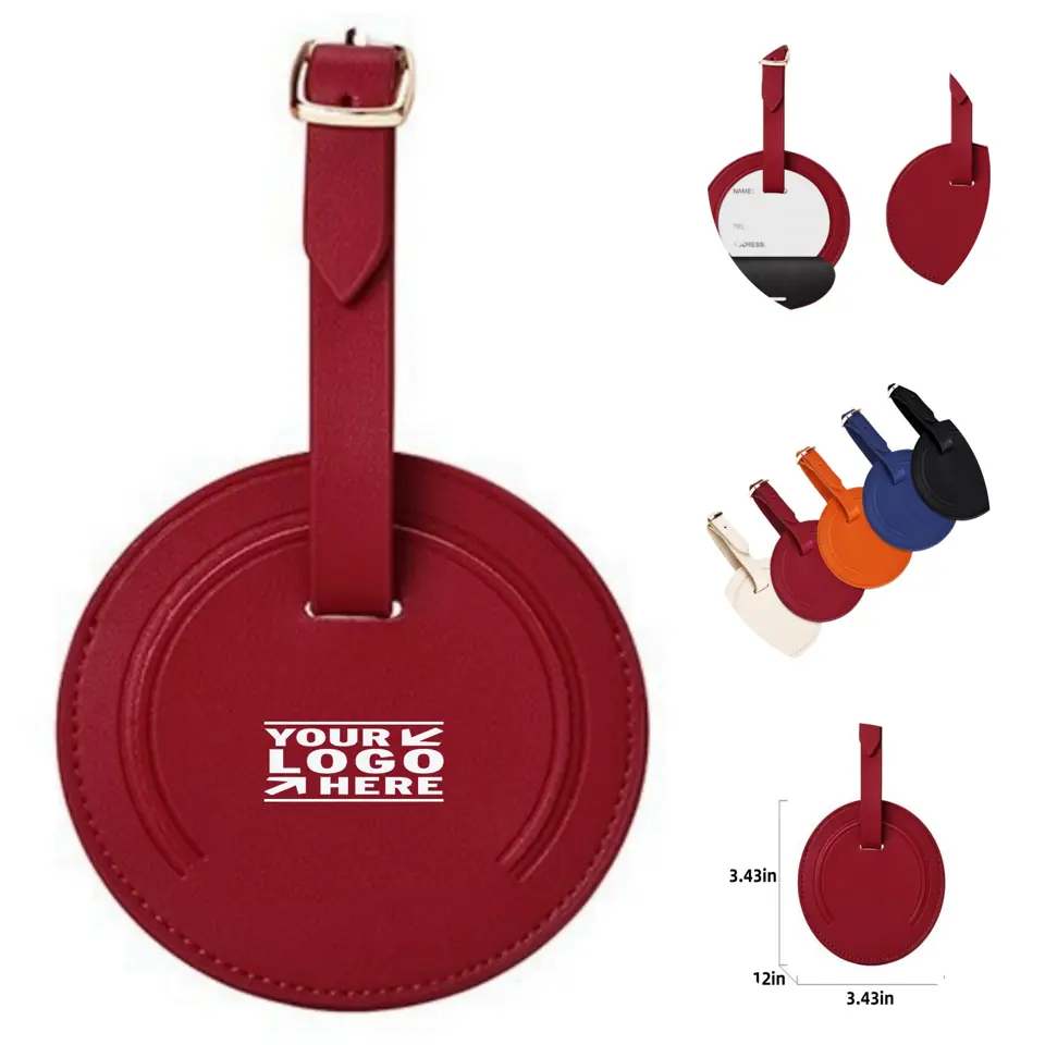 Classic Leather Luggage Identifier