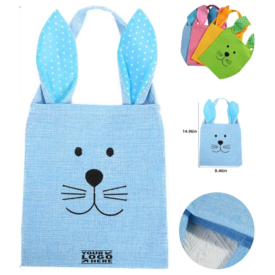 Festive Bunny Ear Tote Bag