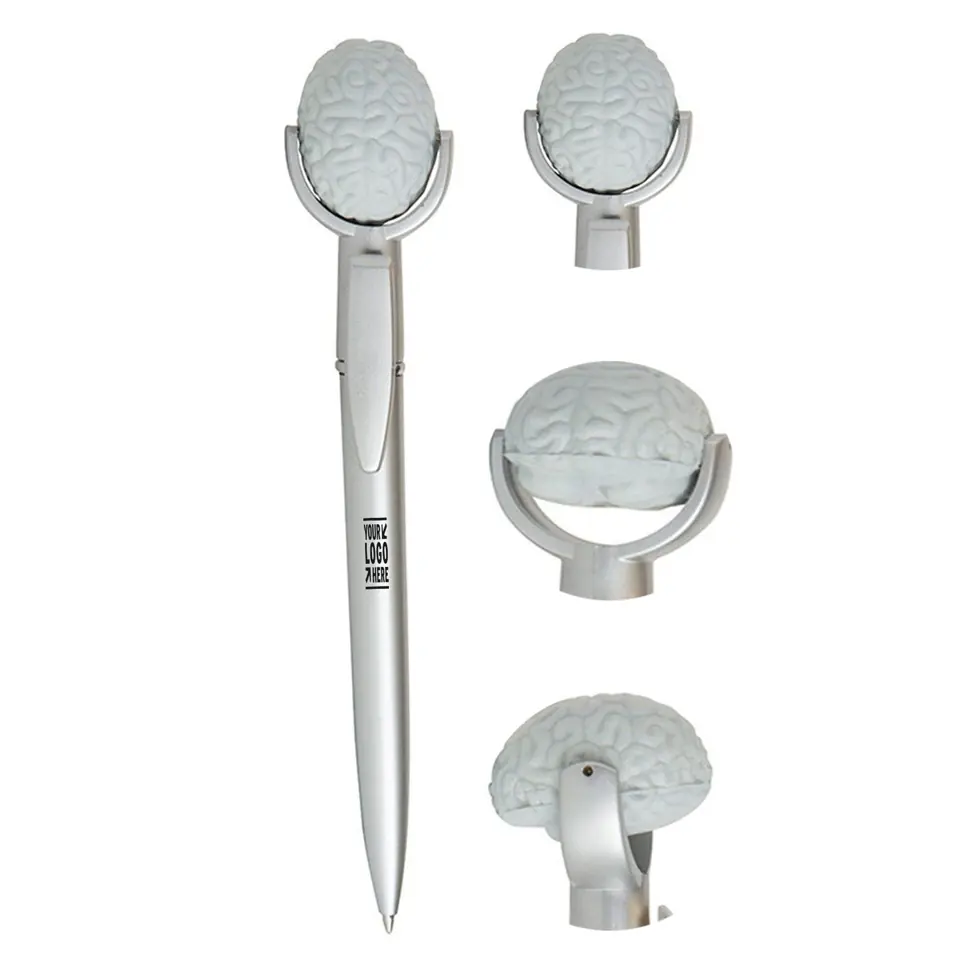 Gray Brain Stress Relief Pen