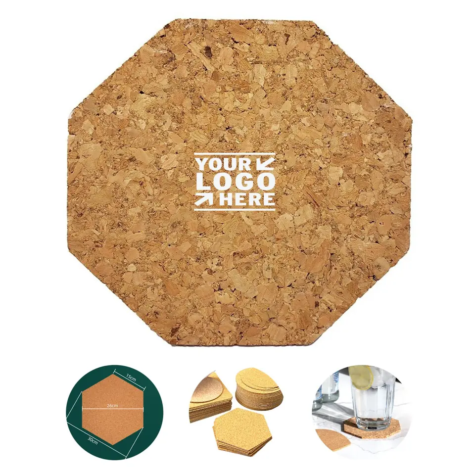 Geometric Cork Drink Protector