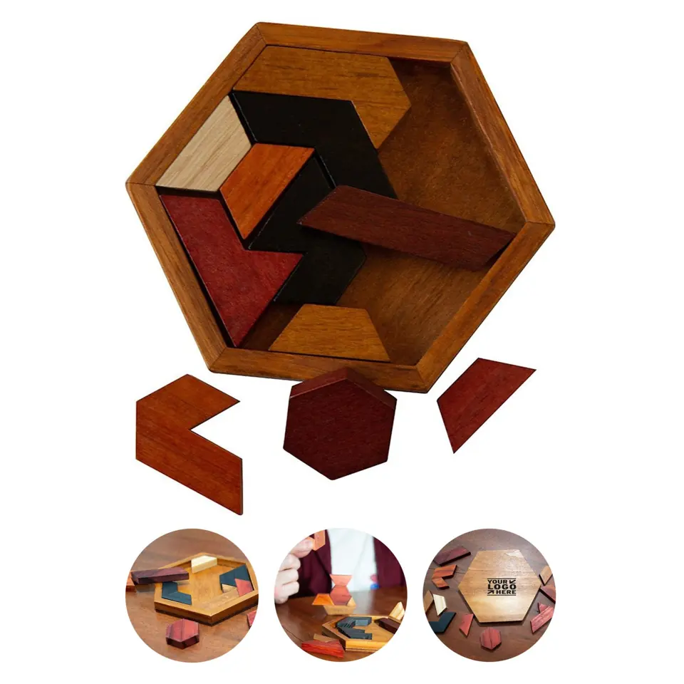 Geometric Wooden Brain Teaser