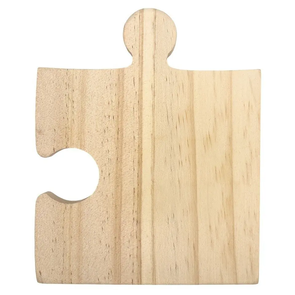 Puzzle-Shaped Wooden Coaster 2