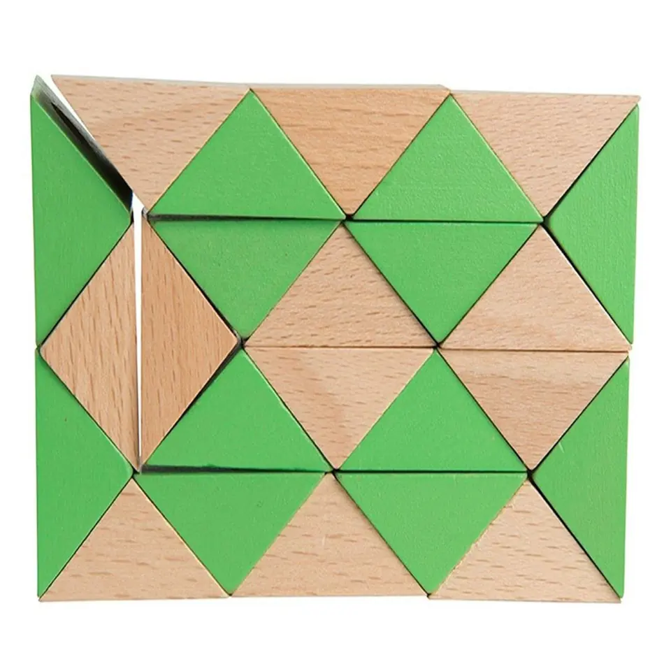 Colorful Wooden Serpent Brain Teaser 2
