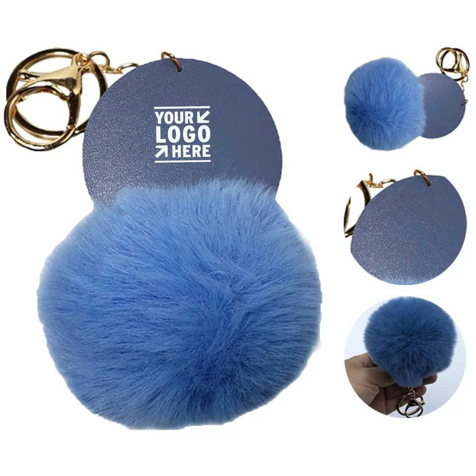 Soft Round Keychain Charm