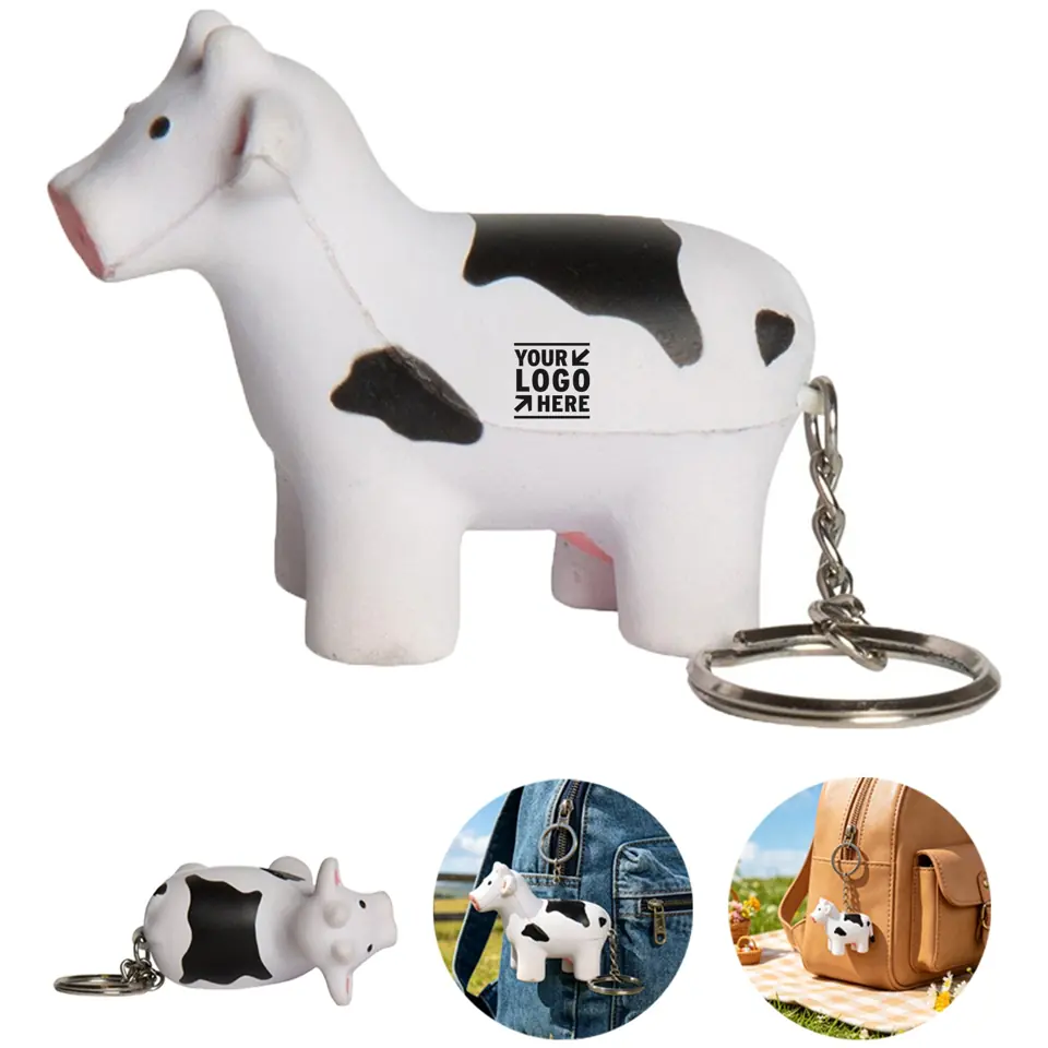 Bovine Stress Relief Keychain
