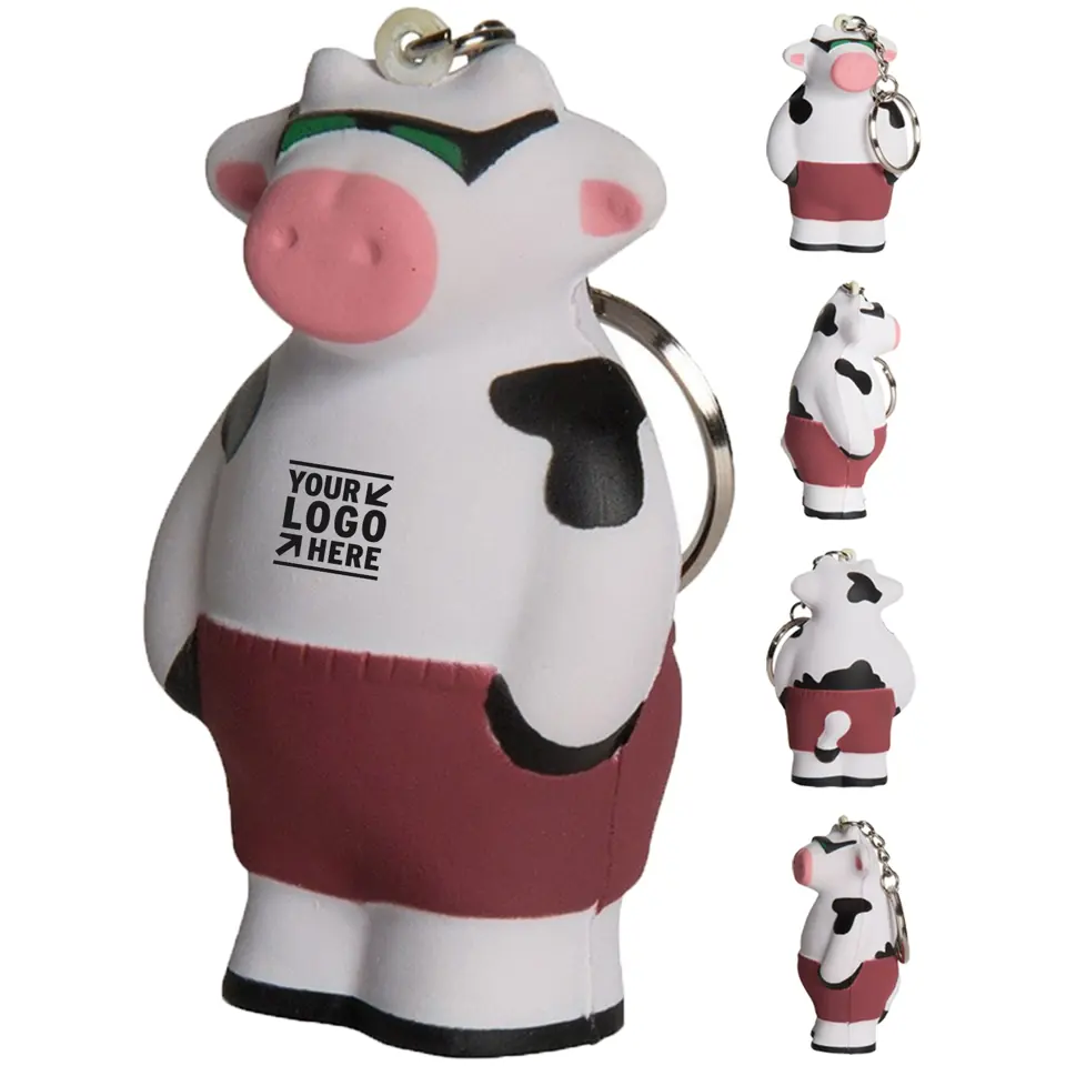 Relaxing Bovine Squish Keychain