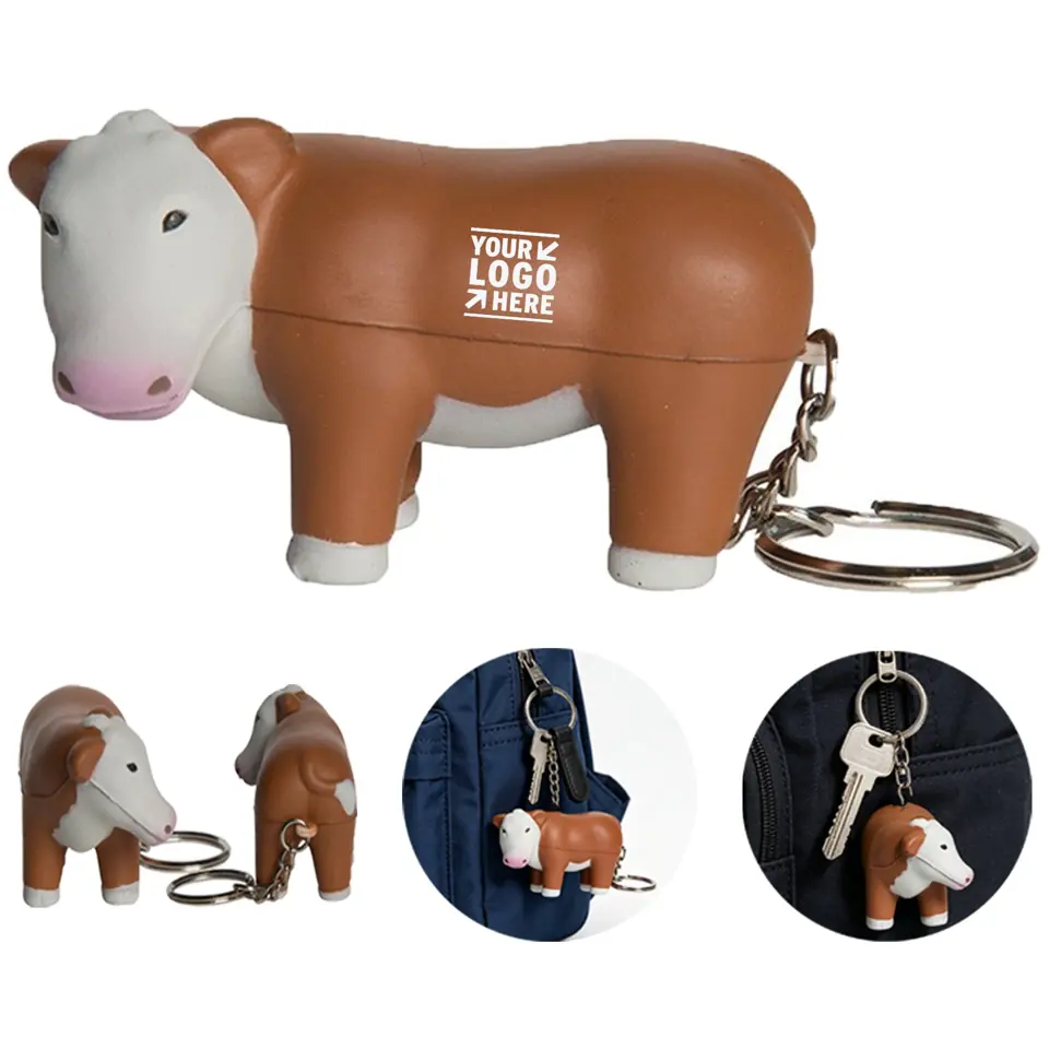 Bovine Stress Relief Keychain