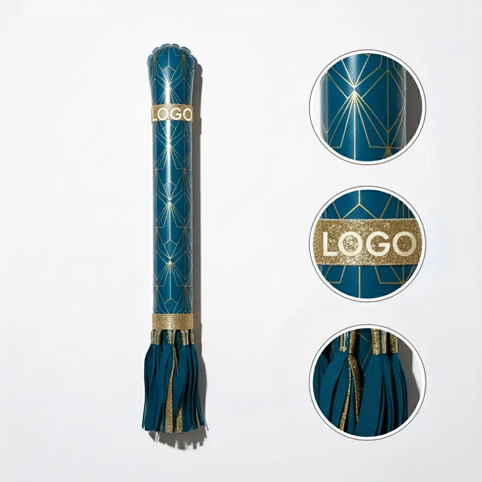 Teal & Gold Tassel Table Accent