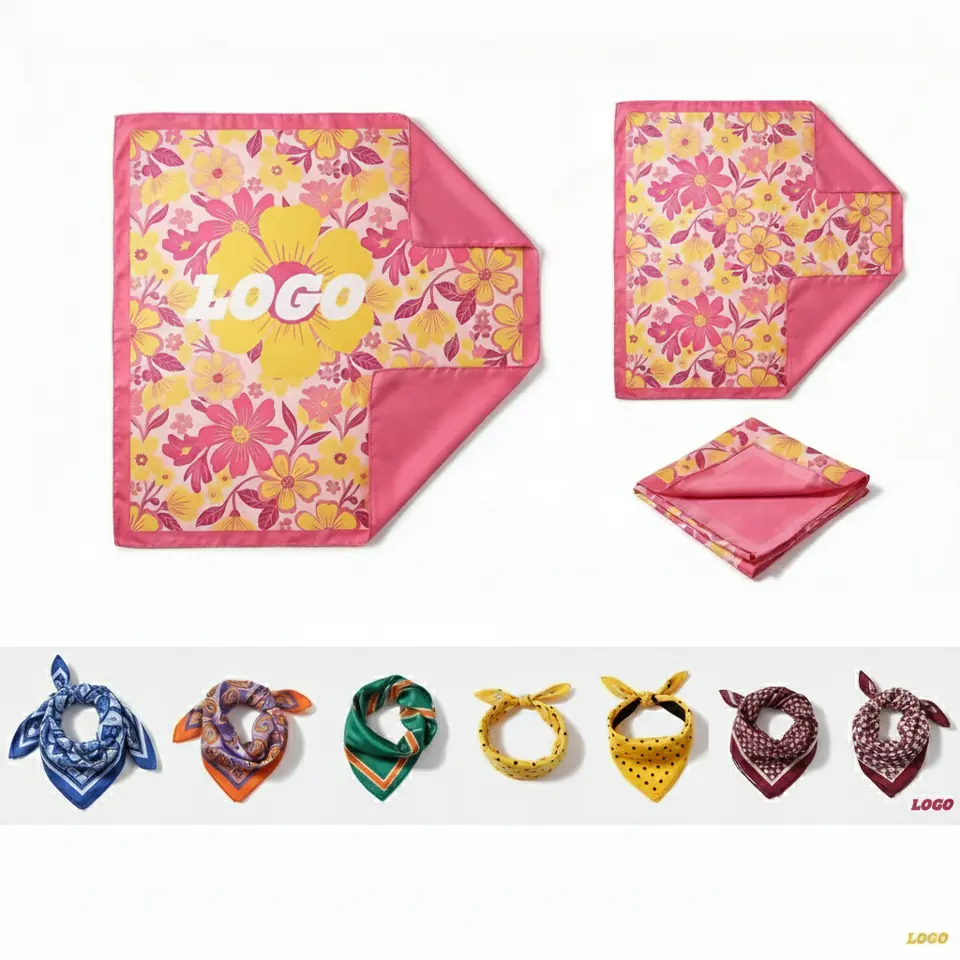 Full Color Customizable 22x22 Inch Polyester Bandana