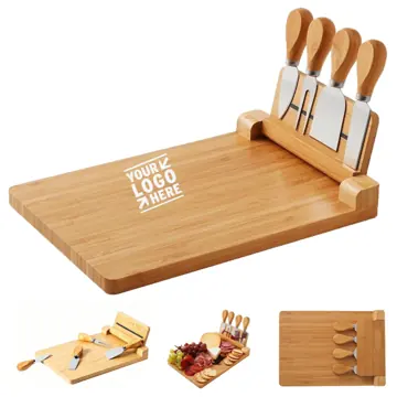 5-Piece Magnetic Bamboo Serving Set