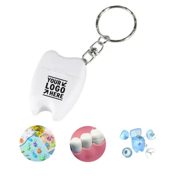 Portable Dental Floss Keychain