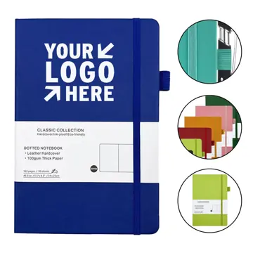 Premium Dotted Hardcover Journal with Writing Tool