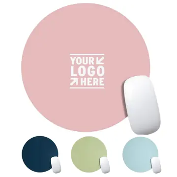 Circular Leather Mouse Mat
