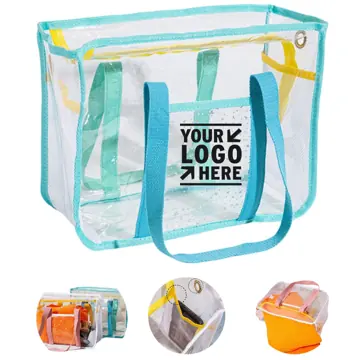 Spacious Water-Resistant Clear Tote Bag