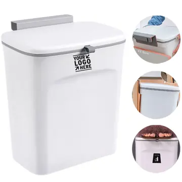 Compact Hanging Waste Bin with Cover