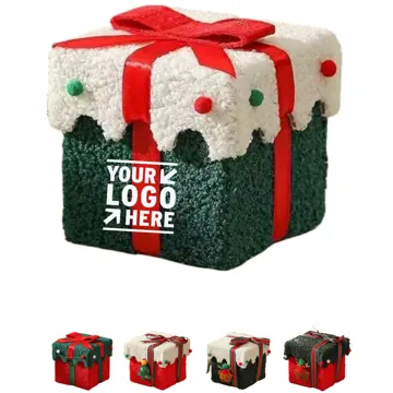 Plush Festive Gift Container
