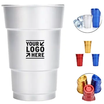 Versatile Single-Color Aluminum Beverage Cup