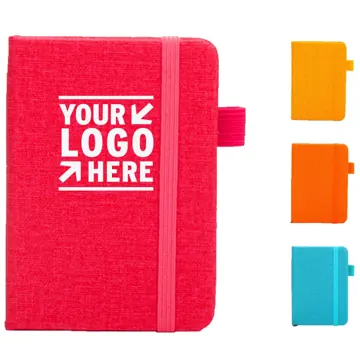 Compact Leather Notebook with Pen Holder
