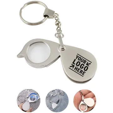 Compact Folding Magnifier Keychain