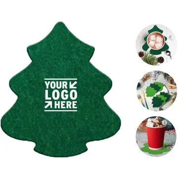 Festive Holiday Felt Drink Coasters