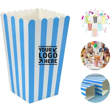 Classic Striped Popcorn Container