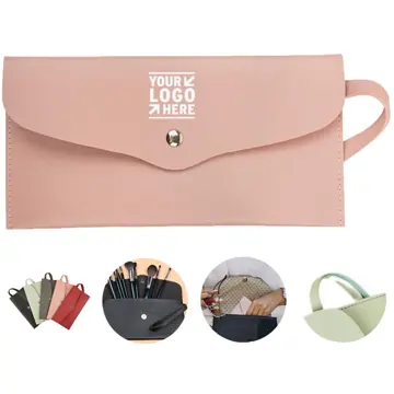 Elegant Triangular Cosmetics Pouch