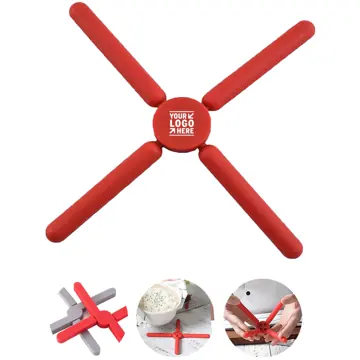 Flexible Heat-Resistant Cross Silicone Trivet