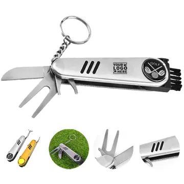 Compact Golf Utility Keychain Tool
