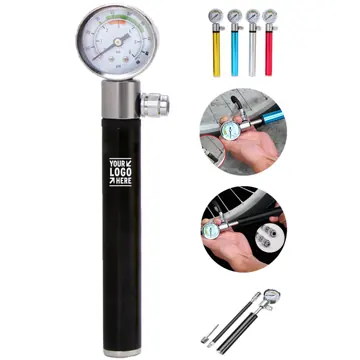 Compact Tire Inflator with Pressure Indicator