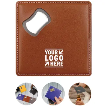 Concealed Opener Leather Drink Mat