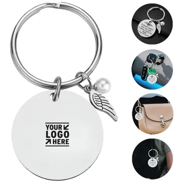 Festive Personalized Metal Key Tag
