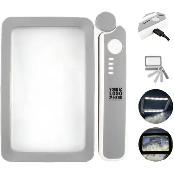 Foldable Illuminated Magnifying Tool