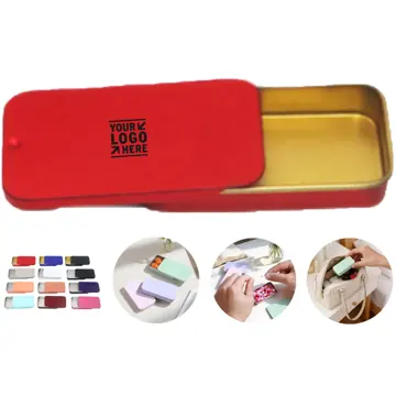 Vibrant Slide-Top Storage Tin