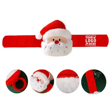 Festive Plush Cartoon Wristband