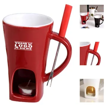 Elegant Ceramic Chocolate Fondue Set