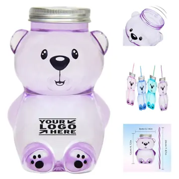 Cuddly Bear Transparent Sippy Cup