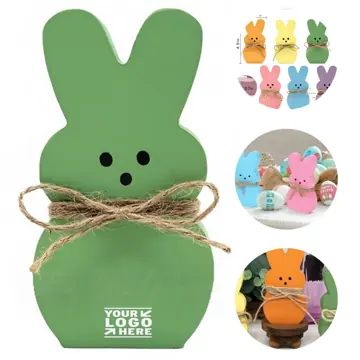 Spring Bunny Wooden Ornament