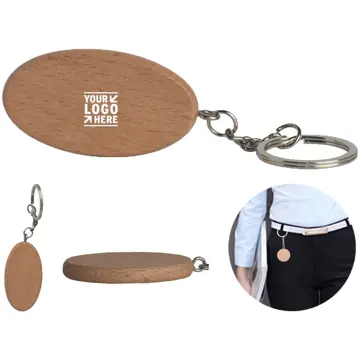 Eco-Friendly Wooden Keyring