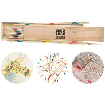 Classic Wooden Pickup Sticks Game