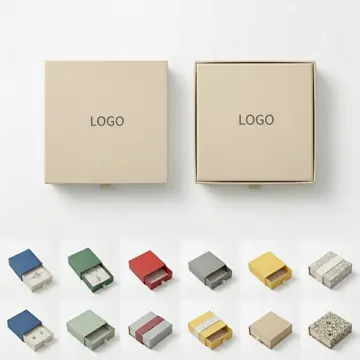 Multi-Color Drawer-Style Gift Box with Flannel & Foam Insert